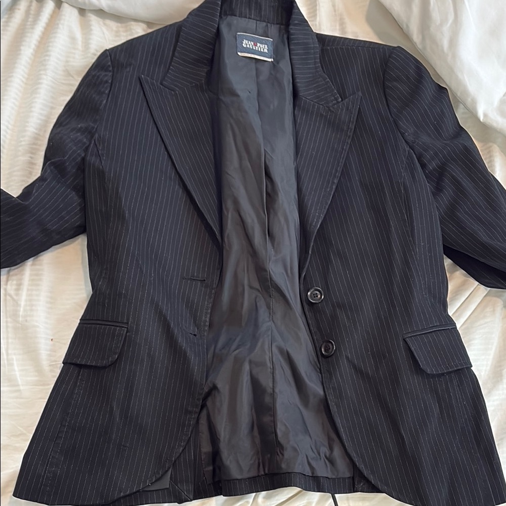 Jean Paul Gaultier Black Blazer with Notched Lapels